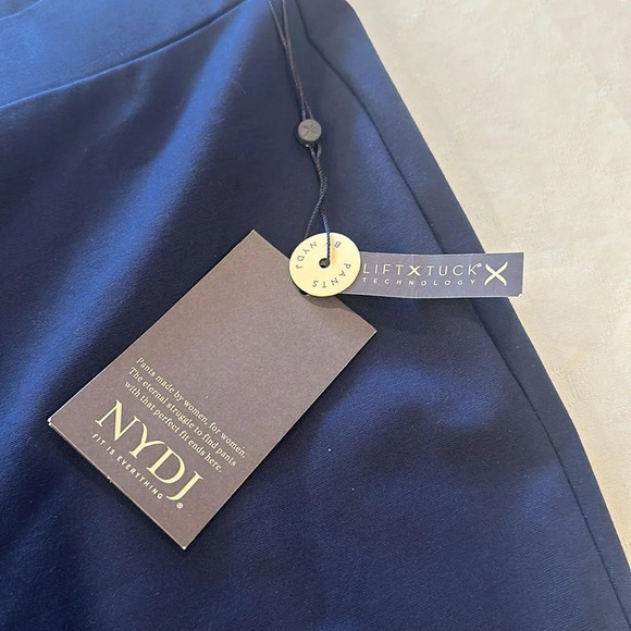 NYDJ not your daughters jeans Basic Legging Pants lift tuck navy size 18 18W NWT - Picture 3 of 7